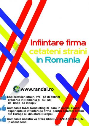 Infiintare Firma cetateni straini in Romania