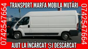 Transport marfa MOBILA MUTARI,  ajut la incarcat si descarcat