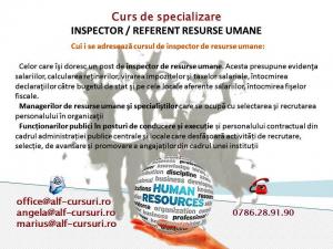 INSPECTOR / REFERENT RESURSE UMANE