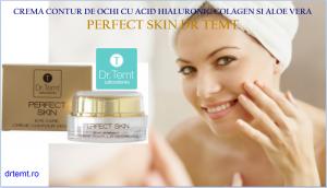 CREMA CONTUR DE OCHI CU ACID HIALURONIC COLAGEN SI ALOE VERA PERFECT SKIN DR TEMT