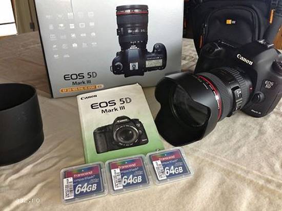 Canon EOS 5D Mark III DSLR aparat foto cu lentile 24-105 mm