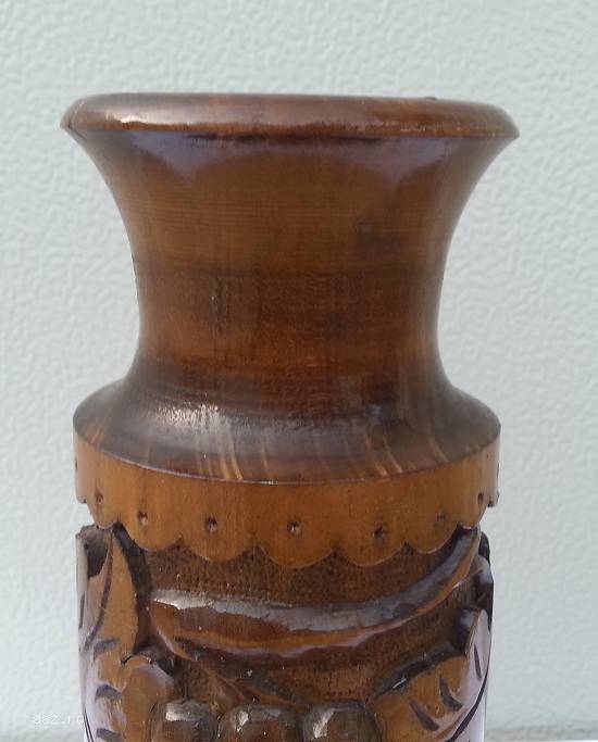 Vaza decorativa din lemn masiv ER141