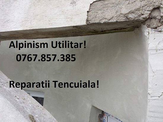 Reparam structura balcoane în sector 6,           cu alpinist utilitar