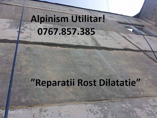 Reparam structura balcoane în sector 6,           cu alpinist utilitar