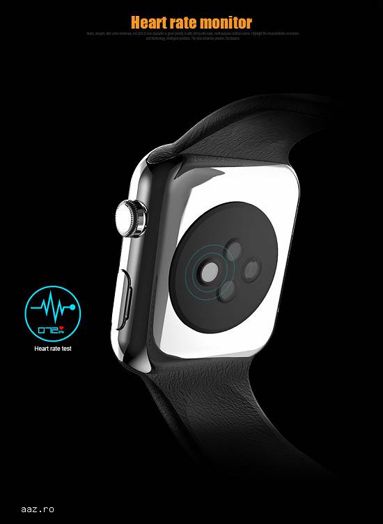 Smartwatch Digital A9 Pro,    Monitorizare ritm cardiac,   Fitnes.