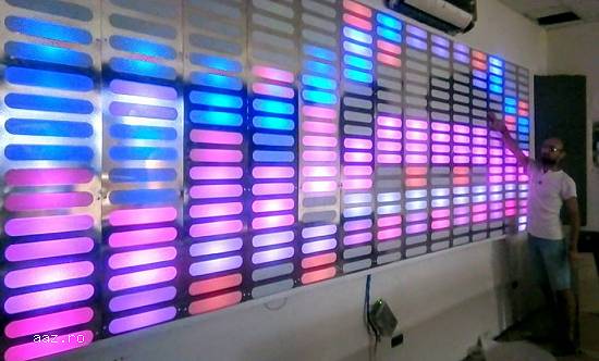 SPECTRUM Dual Line Panel Disco Club RGB Pixel Led Inteligent by Predescu Rebel Design Club Disco