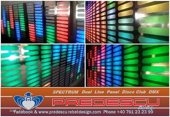 SPECTRUM Dual Line Panel Disco Club RGB Pixel Led Inteligent by Predescu Rebel Design Club Disco