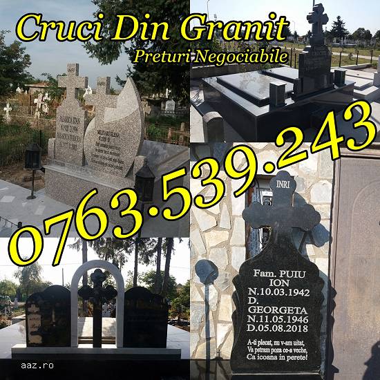 Monumente Funerare Cavouri Cruci Cadre Placare Marmura Granit