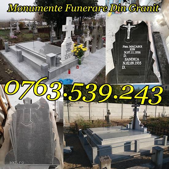 Monumente Funerare Cavouri Cruci Cadre Placare Marmura Granit