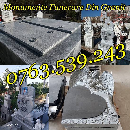 Monumente Funerare Cavouri Cruci Cadre Placare Marmura Granit