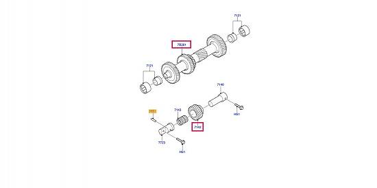 Arbore intermediar,   pinion ghidare marsarier ,   cutie de viteze Ford Transit MT75 2006-2014 5 tre