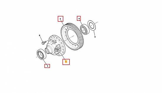 Diferential,   coroana,   rulment diferential - cutie de viteze manuala Peugeot 4007 2.2 Hdi 4x4 6 t