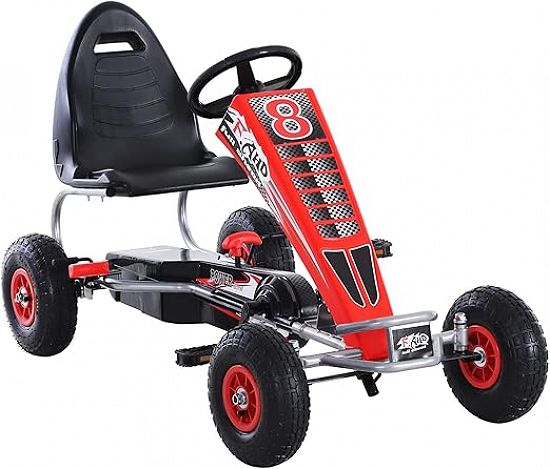 Kart cu pedale,   Kinderauto F8-3,   roti Gonflabile 6 inch