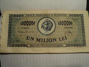 Vand Bancnota 1000000 din anul 1947