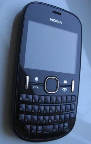 Carcasa Nokia Asha 200 Neagra ( Black ) ORIGINALA COMPLETA