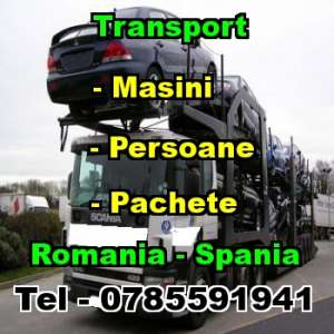 Transport Masini,  Persoane si Pachete,  Romania-Spania