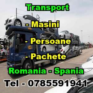 Transport Masini,  Persoane si Pachete,  Romania-Spania