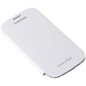 Husa de protectie flip cover samsung i9300 galaxy s3 alba