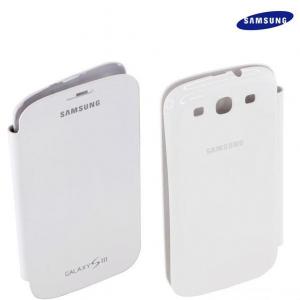 Husa de protectie flip cover samsung i9300 galaxy s3 alba