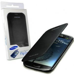 Husa de protectie flip cover samsung i9300 galaxy s3 neagra